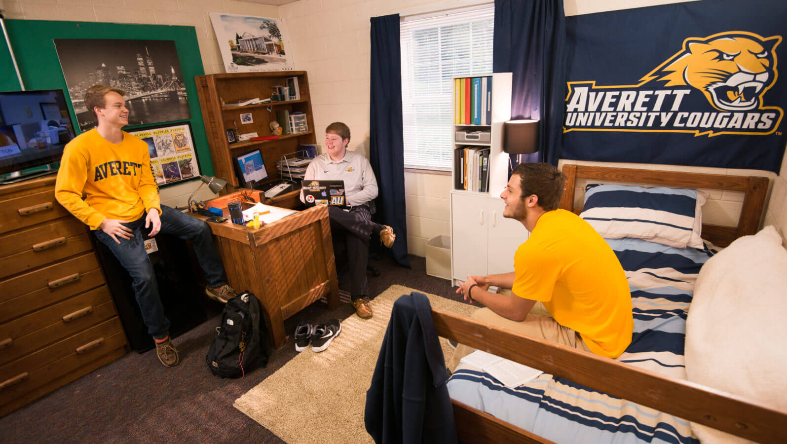 Male Students in Averett University Dorm Room