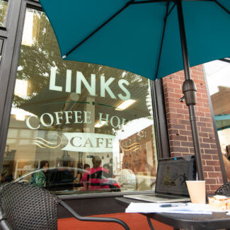 Link's Coffeehouse cafe storefront